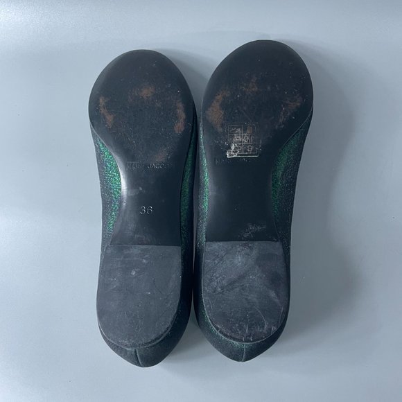 Marc Jacobs Glider Green Ballet Flats, Size 36 - Picture 9 of 10